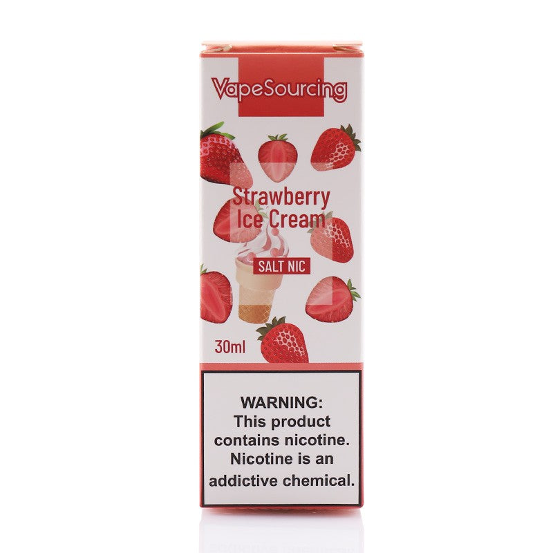 Vapesourcing Salt Series Strawberry Ice Cream E-juice 30ml