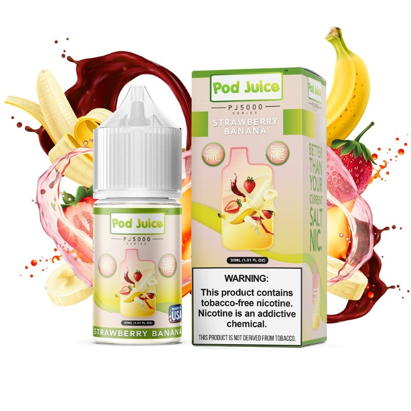 Pod Juice PJ5000 Series Strawberry Banana E-juice 30ml
